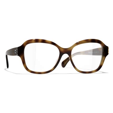 Square Eyeglasses Acetate & Glass Pearls Dark Tortoise